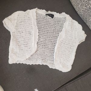 White Croquet Cardigan